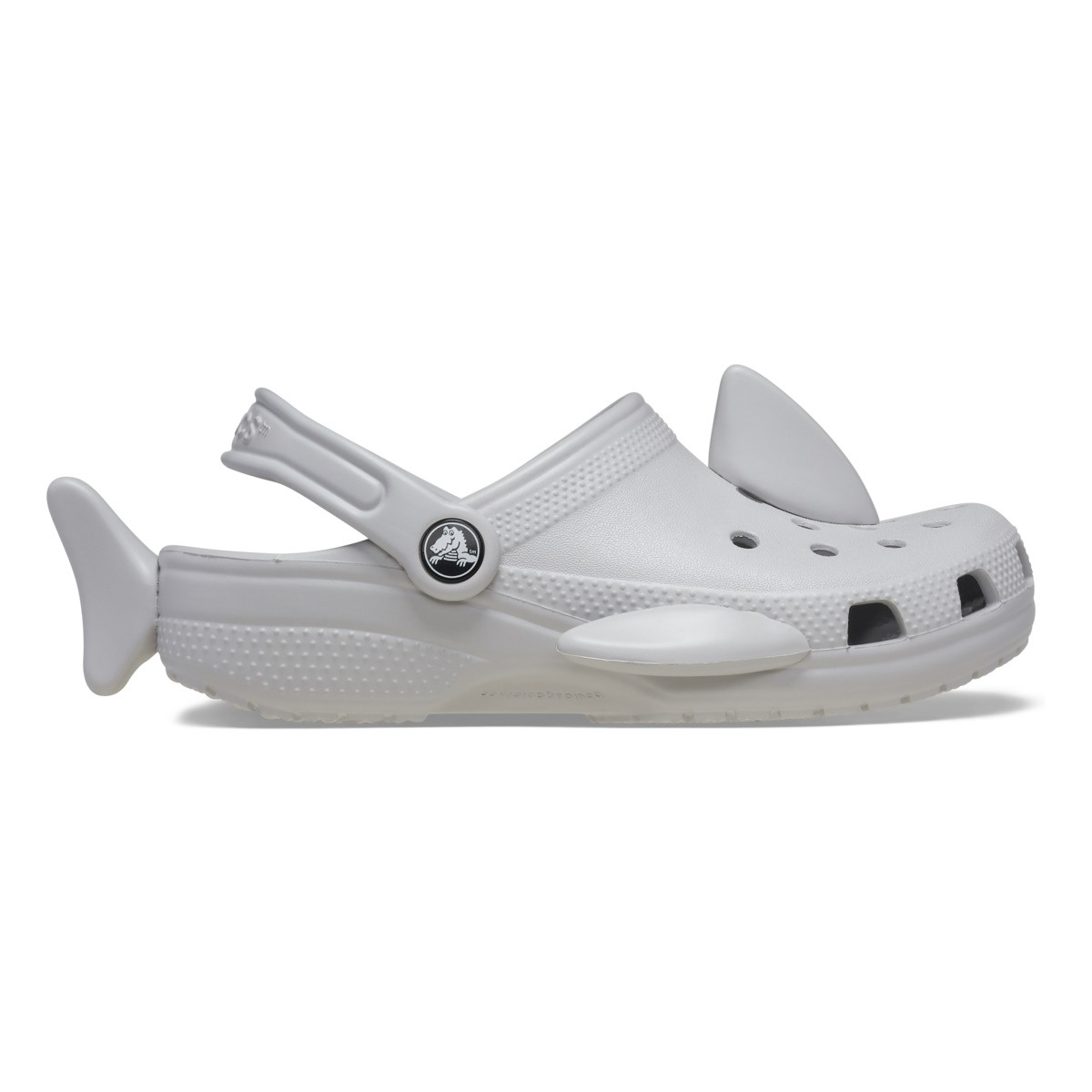 Saboti Crocs Classic Toddler IAM Shark Clog Gri - Atmosphere - imagine 8